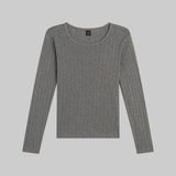 Leset - Pointelle Slim Fit Long Sleeve