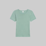 Leset - Pointelle Slim Fit Tee