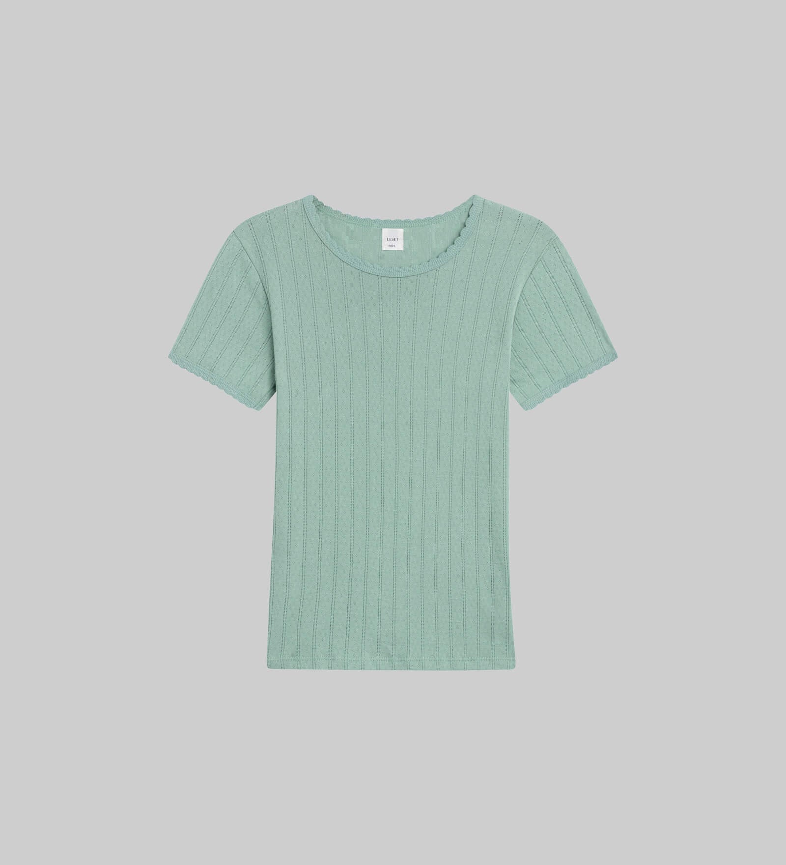 Leset - Pointelle Slim Fit Tee