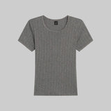 Leset - Pointelle Slim Fit Tee