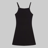 Leset - Pointelle Square Neck Mini Dress