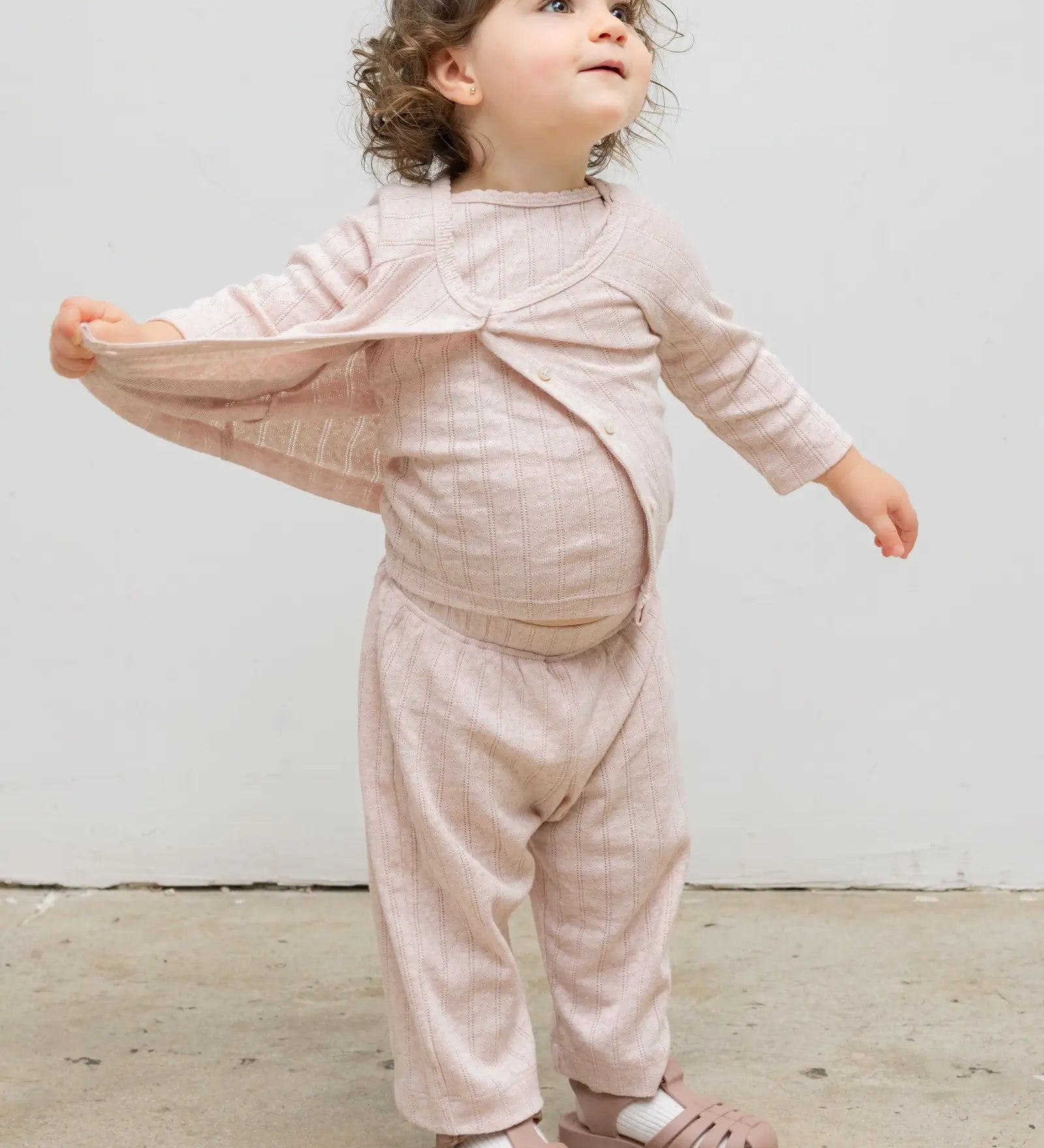 Leset - Pointelle Bebe Cardigan