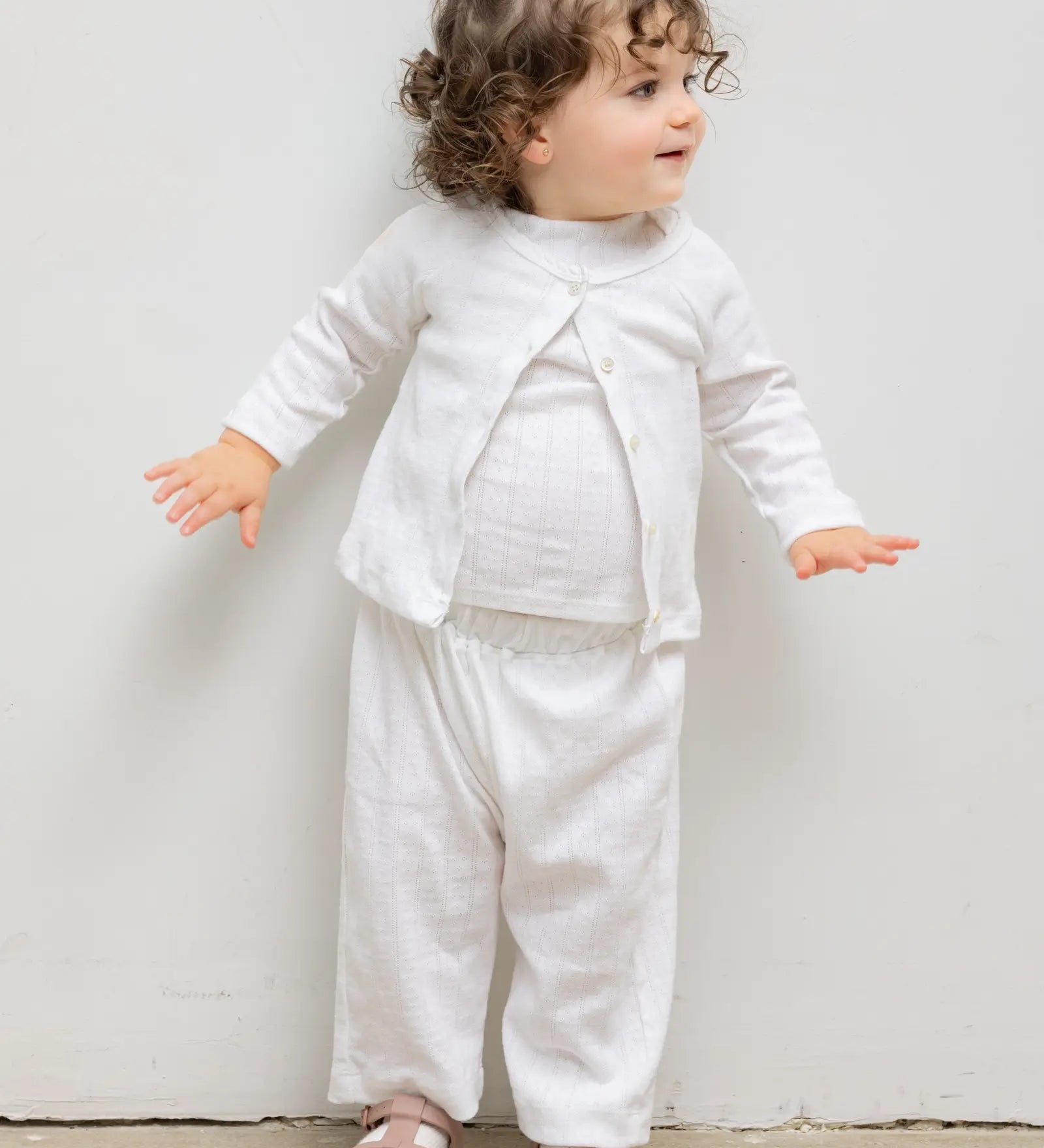 Leset - Pointelle Bebe Cardigan
