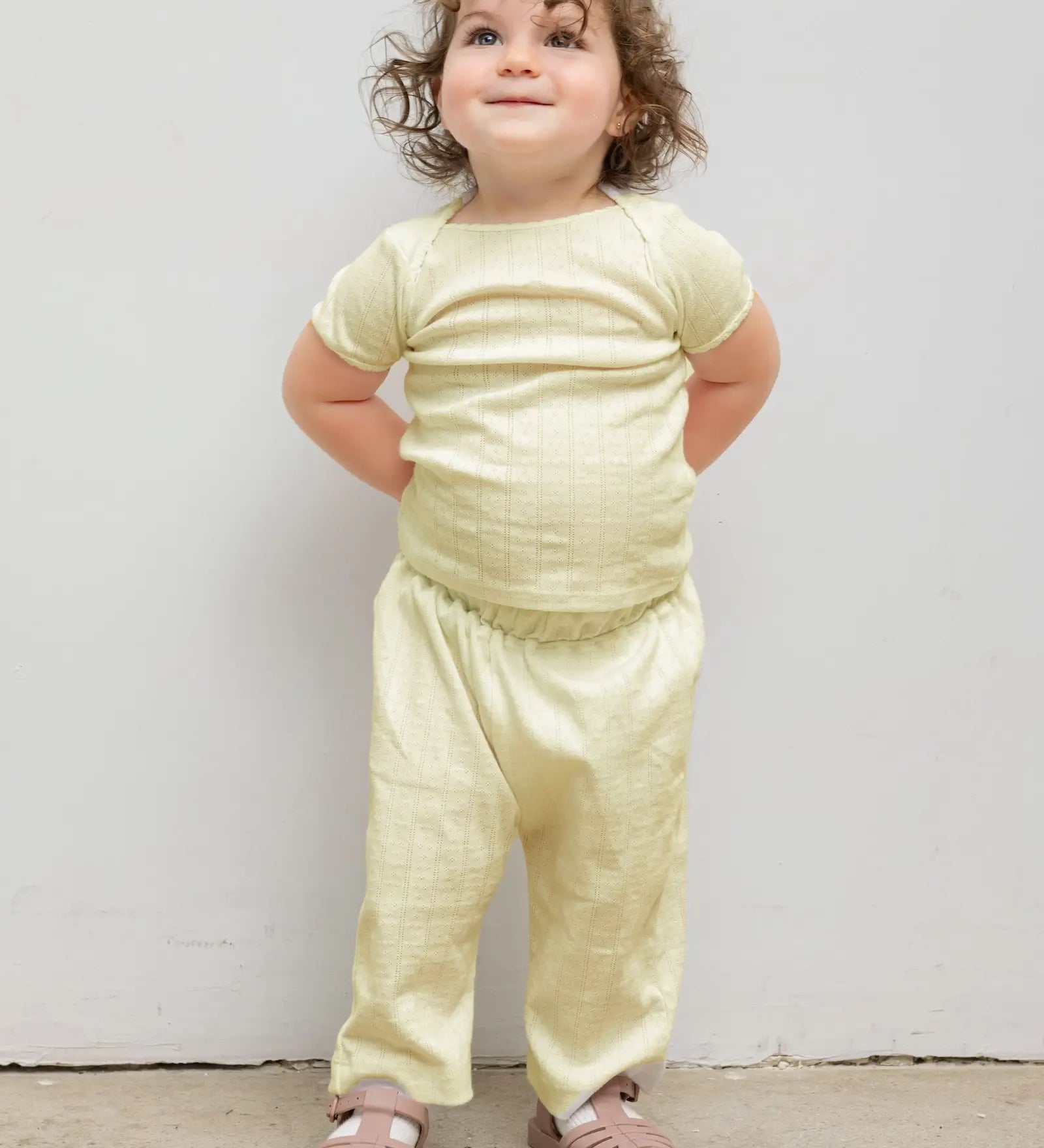 Leset - Pointelle Bebe Short Sleeve Bateau
