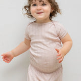 Leset - Pointelle Bebe Short Sleeve Bateau