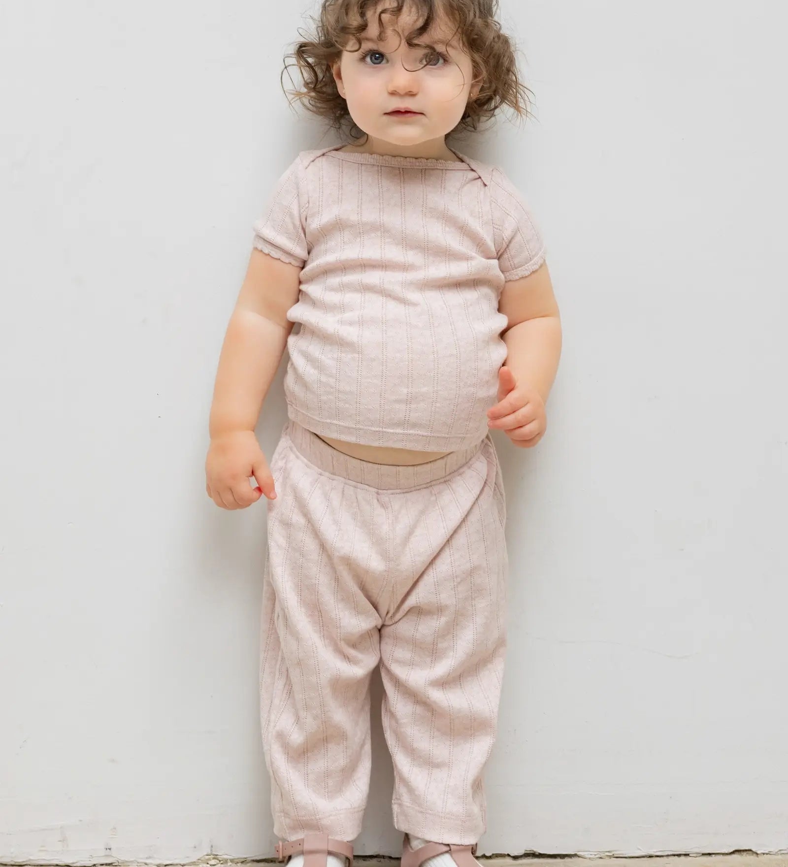 Leset - Pointelle Bebe Short Sleeve Bateau