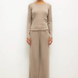 Leset - Pointelle Slim Fit Long Sleeve