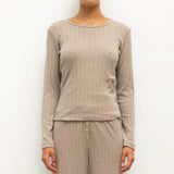 Leset - Pointelle Slim Fit Long Sleeve