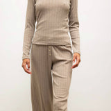 Leset - Pointelle Slim Fit Long Sleeve