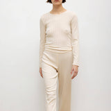 Leset - Pointelle Slim Fit Long Sleeve