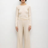 Leset - Pointelle Slim Fit Long Sleeve