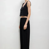 Leset - Pointelle Button Down Tank