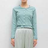 Leset - Pointelle Crop Cardigan