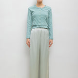 Leset - Pointelle Crop Cardigan