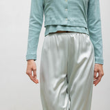 Leset - Pointelle Crop Cardigan