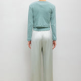 Leset - Pointelle Crop Cardigan