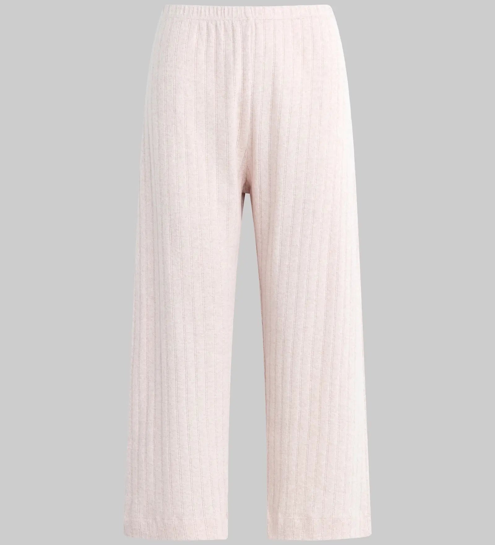 Leset - Pointelle Crop Wide Leg Pant