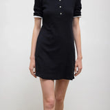 Leset - Pointelle Henley Mini Dress