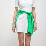 Leset - Pointelle Henley Mini Dress