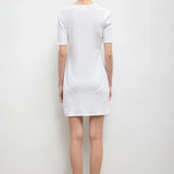 Leset - Pointelle Henley Mini Dress