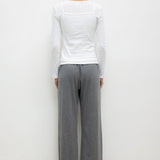 Leset - Pointelle Layered Long Sleeve