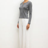 Leset - Pointelle Long Sleeve Henley