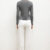 Leset - Pointelle Long Sleeve Henley