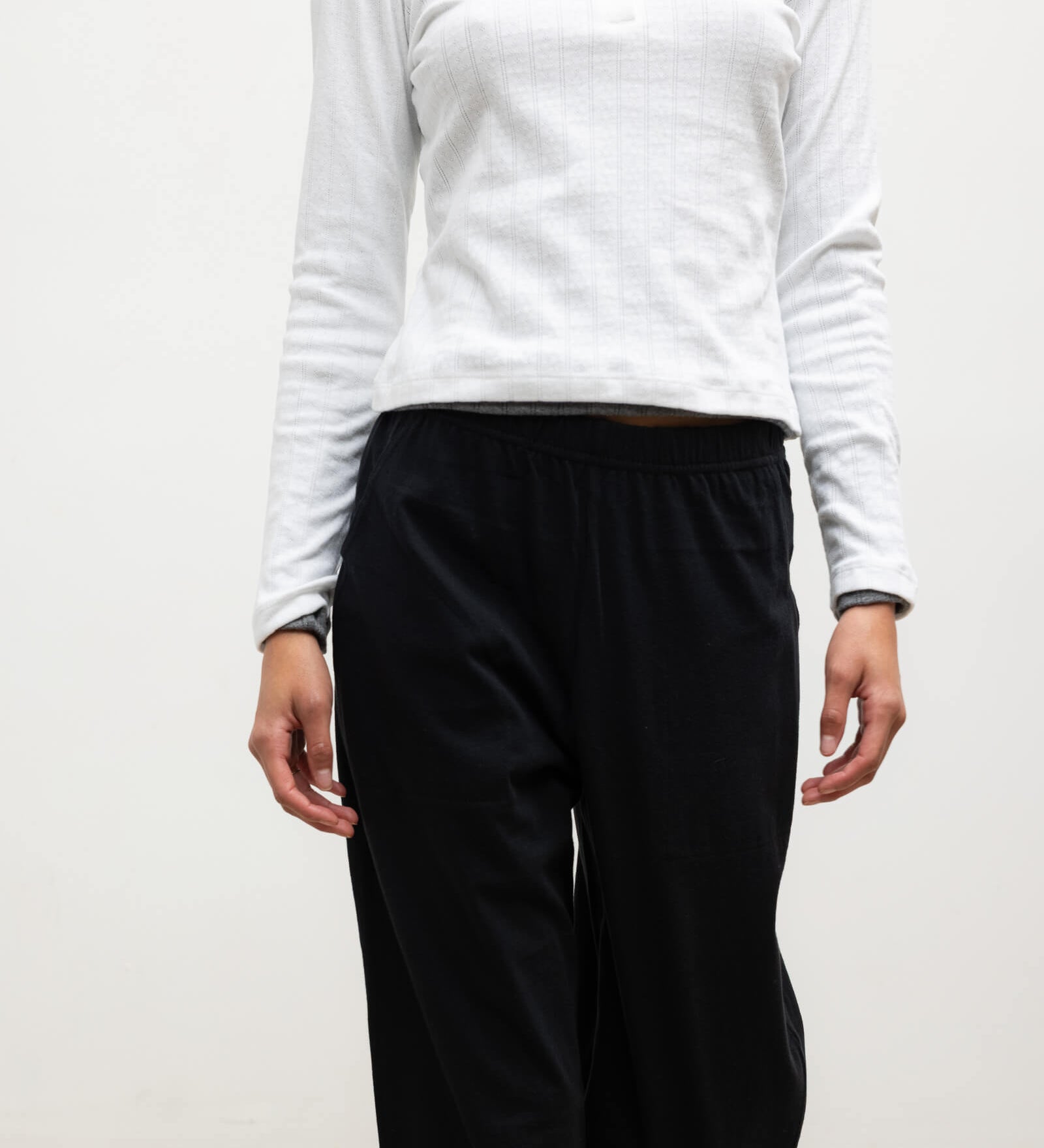 Leset - Pointelle Long Sleeve Henley