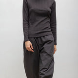 Leset - Pointelle Long Sleeve Bateau Top