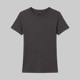 Leset - Pointelle Slim Fit Tee