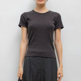 Leset - Pointelle Slim Fit Tee