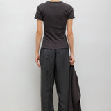 Leset - Pointelle Slim Fit Tee