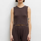 Leset - Pointelle Sleeveless Crew