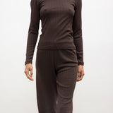 Leset - Pointelle Crop Wide Leg Pant