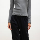 Leset - Pointelle Slim Fit Long Sleeve