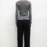 Leset - Pointelle Slim Fit Long Sleeve