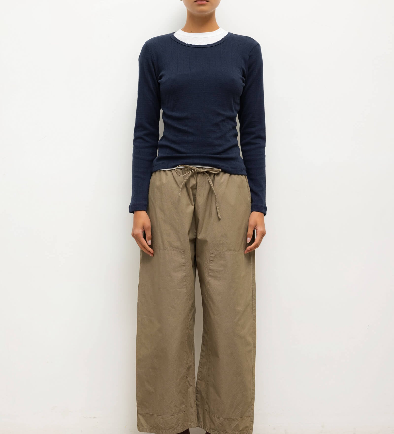 Leset - Pointelle Slim Fit Long Sleeve