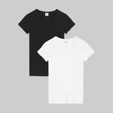 Leset - Pointelle Slim Fit Tee 2 Pack