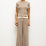 Leset - Pointelle Slim Fit Tee