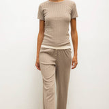 Leset - Pointelle Slim Fit Tee