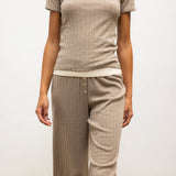 Leset - Pointelle Slim Fit Tee