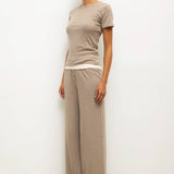 Leset - Pointelle Slim Fit Tee