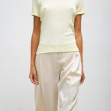 Leset - Pointelle Slim Fit Tee