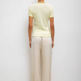 Leset - Pointelle Slim Fit Tee