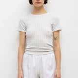 Leset - Pointelle Slim Fit Tee