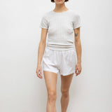 Leset - Pointelle Slim Fit Tee