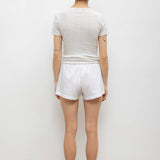 Leset - Pointelle Slim Fit Tee