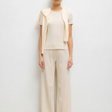 Leset - Pointelle Slim Fit Tee