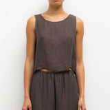 Leset - Stella Crop Sleeveless Crew