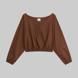 Leset - Yoko Long Sleeve Blouson Top